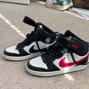 Nike Kids' Black, Red, and Blue Sneakers